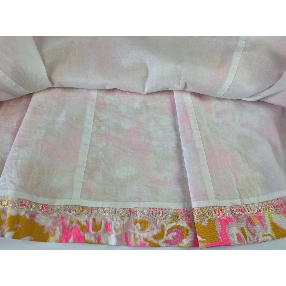 Lilly Pulitzer Lenore Lace Cutout Dress Spaghetti Straps Pockets Cotton 10 Sz 10 - Picture 7 of 11